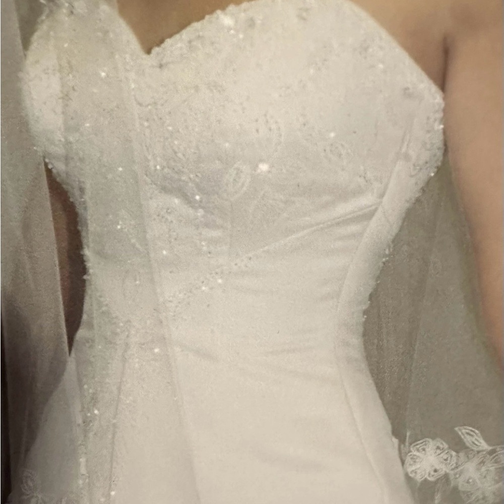 Maggie Sottero Elegant White Wedding Dress